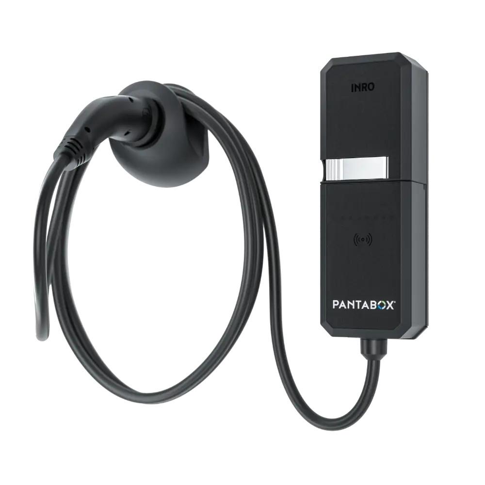 Schwarze Wallbox mit Kabel von PANTABOX