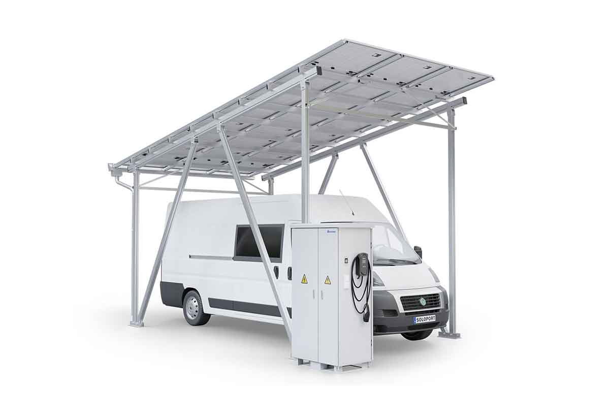 Carport mit Schaltschrank Wohnmobil